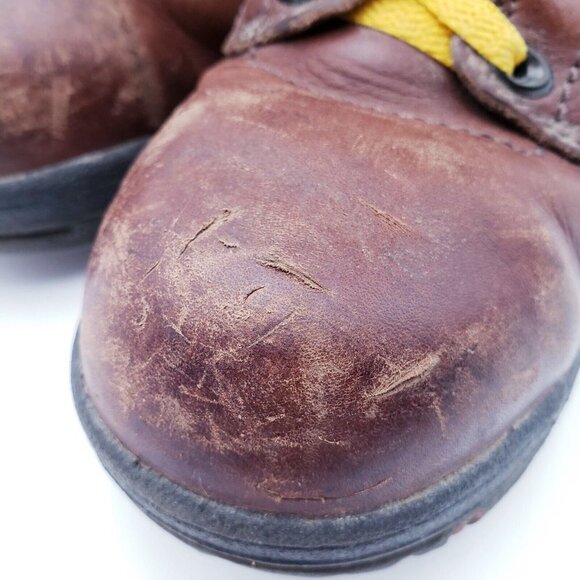 Timberland Pro 358 Work Boots Womens 8.5 Brown Leather Ankle Lace Up Waterproof - Picture 10 of 13